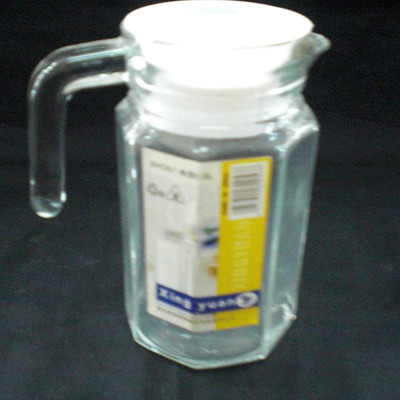 沈陽心然日雜 供應(yīng)批發(fā)500ml手工精致耐熱玻璃茶具，小八角壺與小條壺?zé)徜N
